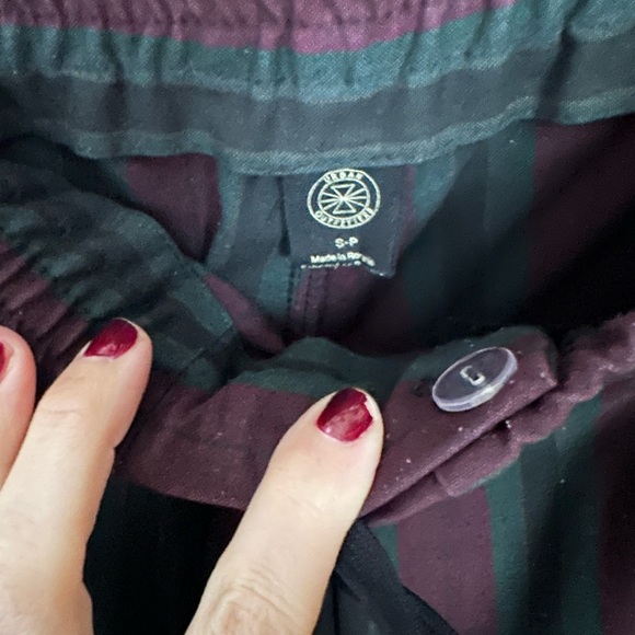 Urban Outfitters wool-feel wide leg trousers with adjustable waist size small - Picture 4 of 4